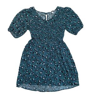 Size Small Womens Speechless Puff Sleeve Sage Floral Dress